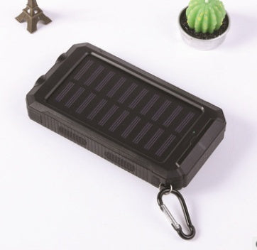 Outdoor Solar Power Bank Shell, Portable Dual USB Charger Case with Polymer Lithium Battery, 8000mAh/10000mAh Solar Panel Charging Kit for Camping, Travel, Emergency