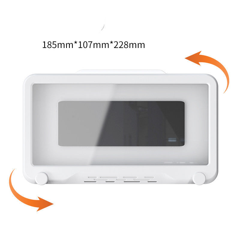 Waterproof Anti-Fog Wall-Mounted Phone Box  | Rotatable Aromatherapy Holder for Bathroom & Kitchen  | Hands-Free Binge-Watching Tool