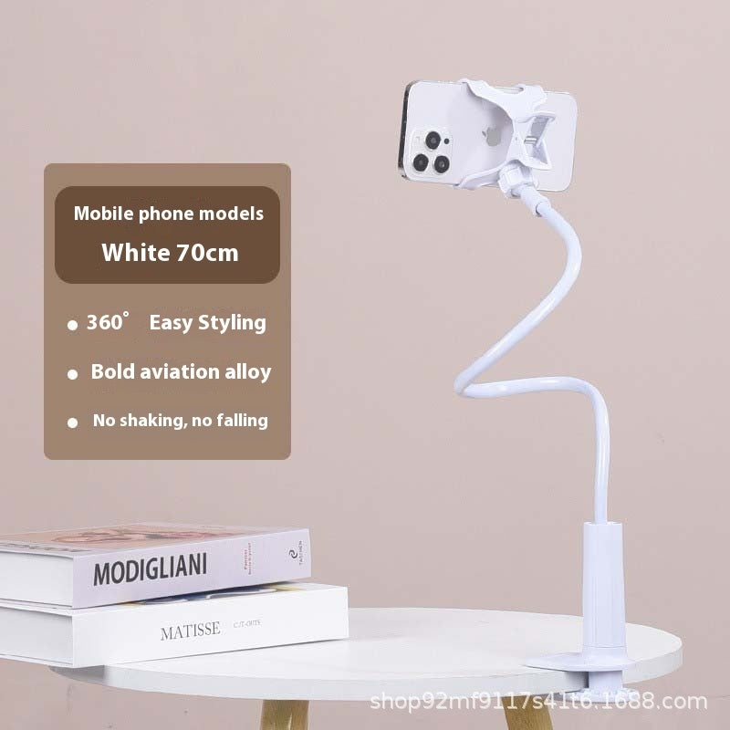 Mobile Phone Holder – Flexible Gooseneck Lazy Stand for Bedside & Desk, Adjustable Long Arm Clamp Mount for iPhone & Android, Hands-Free Phone Bracket for Watching, Reading, Recording, Kitchen & Office Use