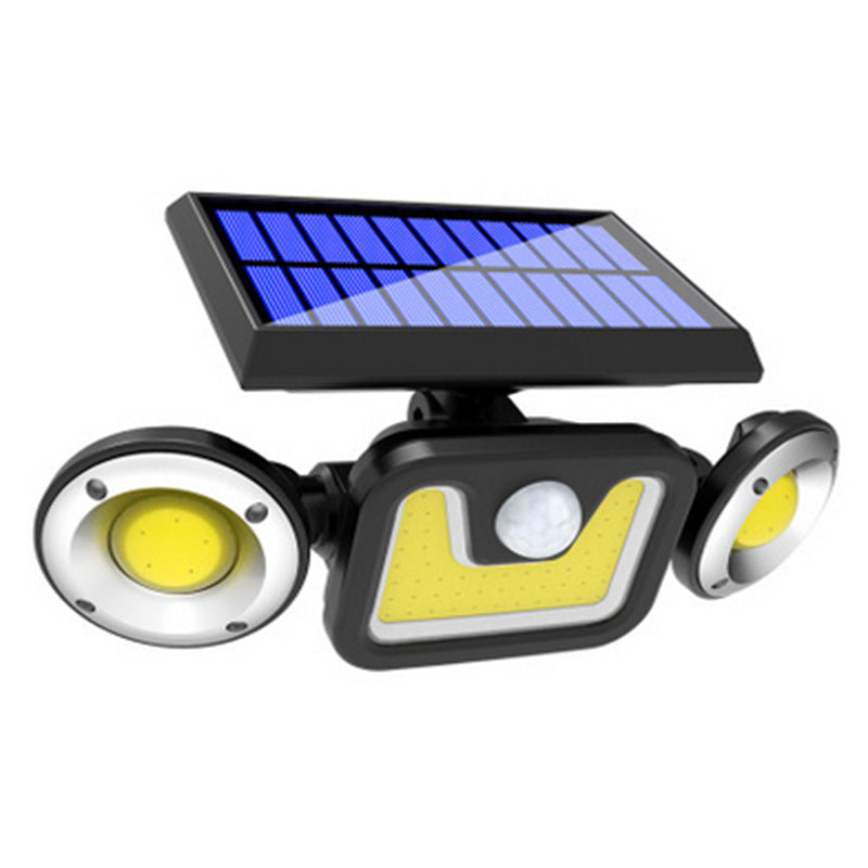 Solar Wall Light Outdoor, Waterproof IP65 LED Security Lamp with PIR Motion Sensor, High Brightness 74LED/100COB Garden Courtyard Lighting