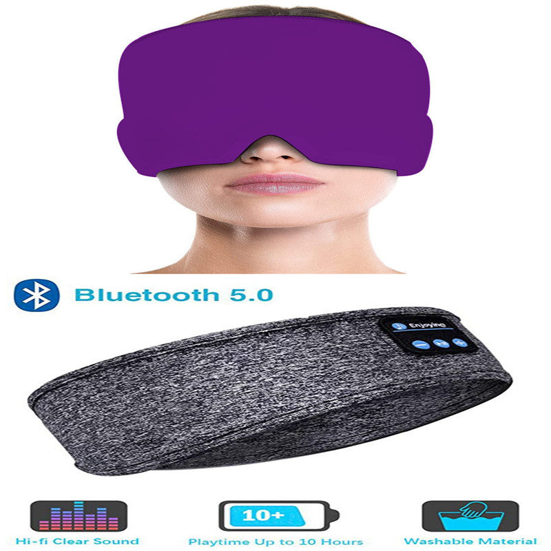 Bluetooth Sleep Headphones Headband, Wireless Music Headband with Thin Ultra-Soft Speakers, HD Stereo Sound, Long Battery Life, Washable Sports Headband for Side Sleepers, Yoga, Travel