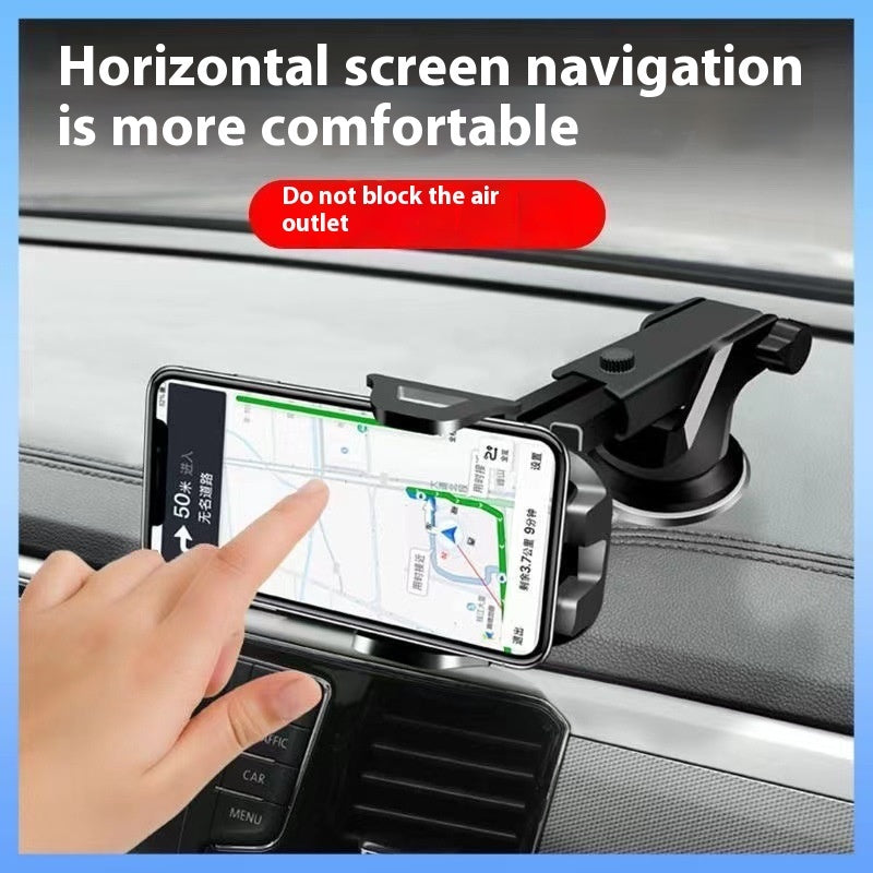 Car Phone Holder with Multi-Function Adhesive Pad | Universal Dashboard Mount, Anti-Slip Mobile Holder for Cars
