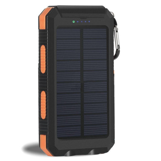 Outdoor Solar Power Bank Shell, Portable Dual USB Charger Case with Polymer Lithium Battery, 8000mAh/10000mAh Solar Panel Charging Kit for Camping, Travel, Emergency