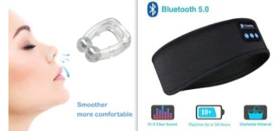 Bluetooth Sleep Headphones Headband, Wireless Music Headband with Thin Ultra-Soft Speakers, HD Stereo Sound, Long Battery Life, Washable Sports Headband for Side Sleepers, Yoga, Travel