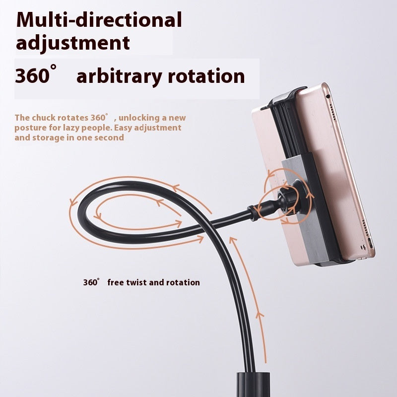 Mobile Phone Holder – Flexible Gooseneck Lazy Stand for Bedside & Desk, Adjustable Long Arm Clamp Mount for iPhone & Android, Hands-Free Phone Bracket for Watching, Reading, Recording, Kitchen & Office Use