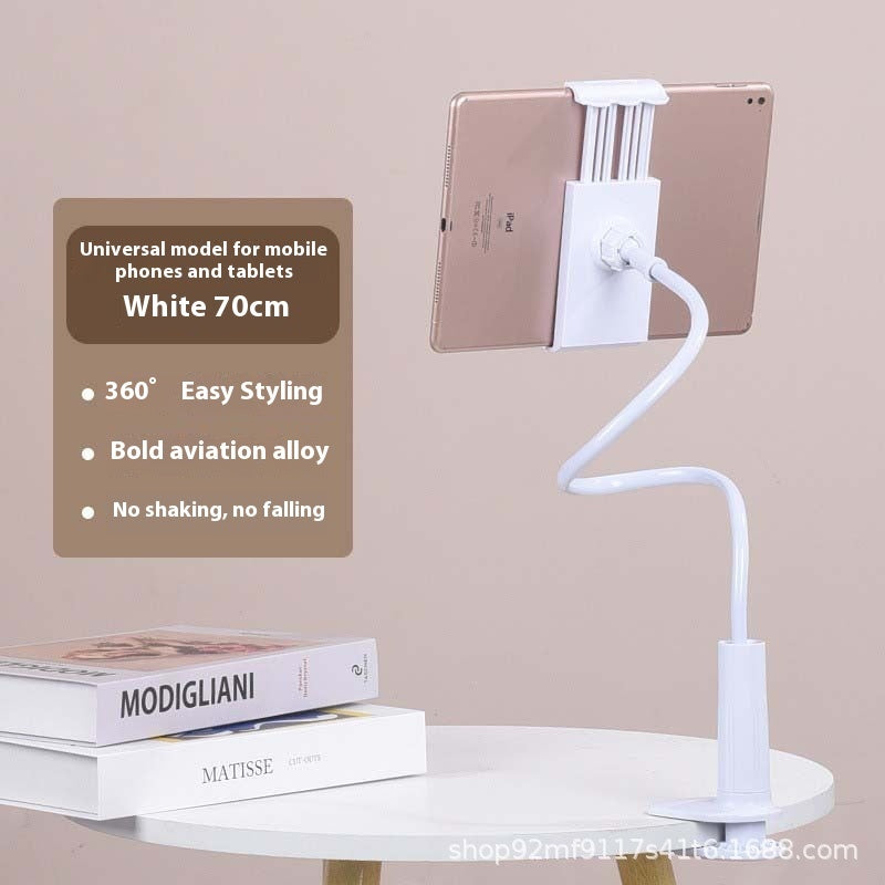 Mobile Phone Holder – Flexible Gooseneck Lazy Stand for Bedside & Desk, Adjustable Long Arm Clamp Mount for iPhone & Android, Hands-Free Phone Bracket for Watching, Reading, Recording, Kitchen & Office Use
