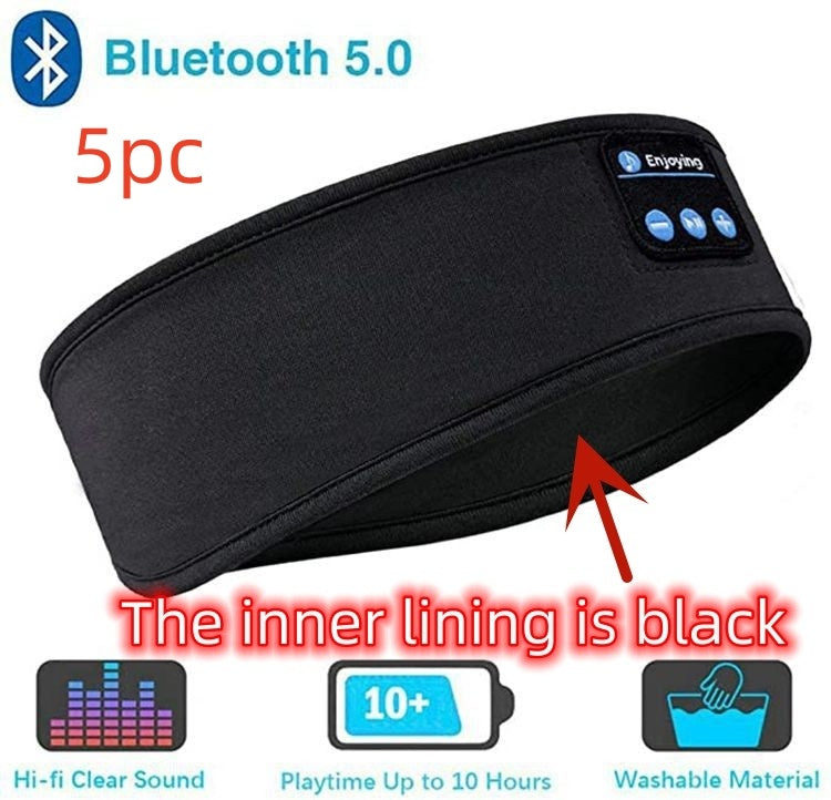 Bluetooth Sleep Headphones Headband, Wireless Music Headband with Thin Ultra-Soft Speakers, HD Stereo Sound, Long Battery Life, Washable Sports Headband for Side Sleepers, Yoga, Travel