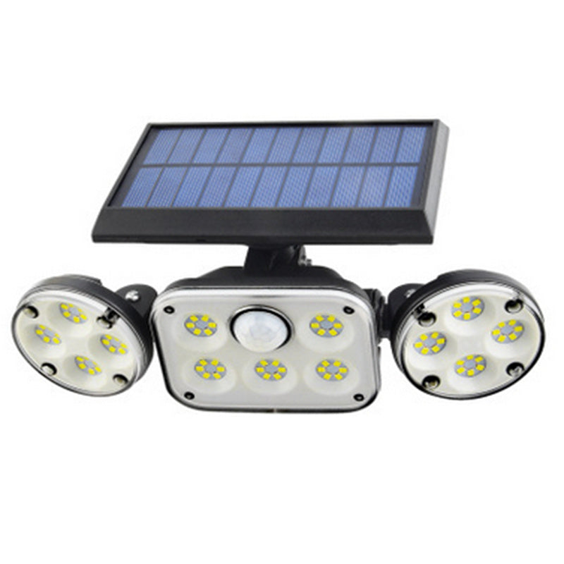 Solar Wall Light Outdoor, Waterproof IP65 LED Security Lamp with PIR Motion Sensor, High Brightness 74LED/100COB Garden Courtyard Lighting