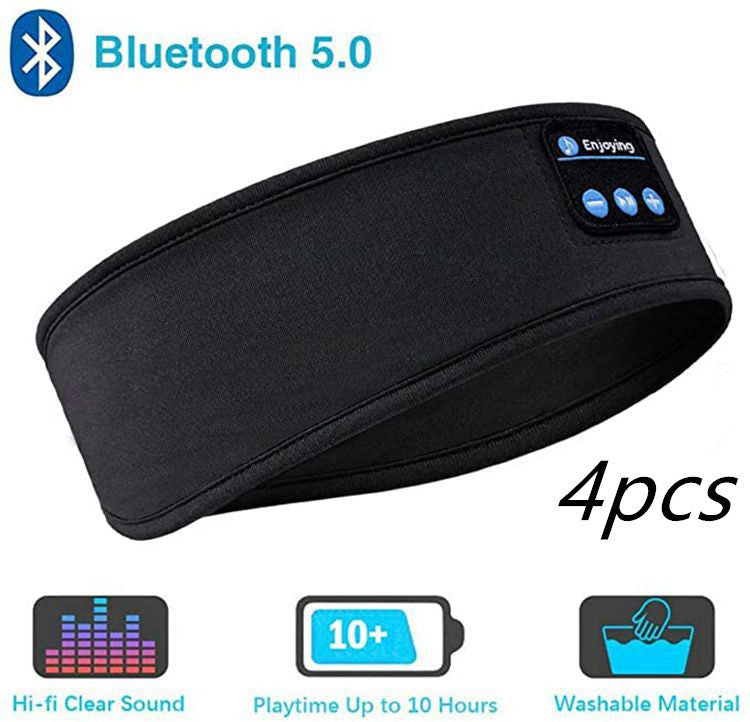 Bluetooth Sleep Headphones Headband, Wireless Music Headband with Thin Ultra-Soft Speakers, HD Stereo Sound, Long Battery Life, Washable Sports Headband for Side Sleepers, Yoga, Travel