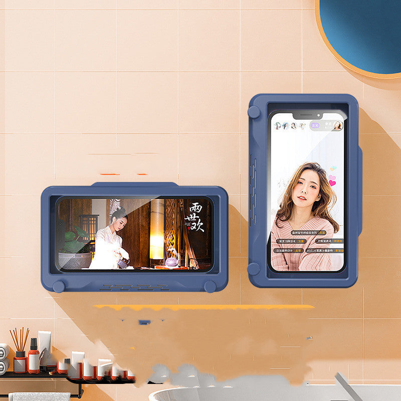 Waterproof Anti-Fog Wall-Mounted Phone Box  | Rotatable Aromatherapy Holder for Bathroom & Kitchen  | Hands-Free Binge-Watching Tool