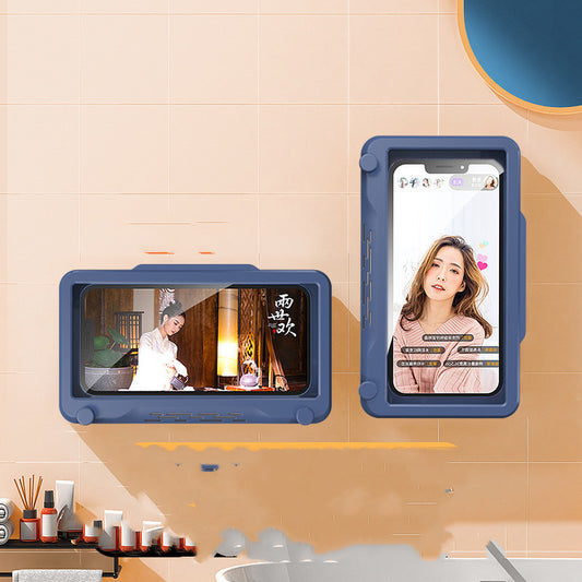 Waterproof Anti-Fog Wall-Mounted Phone Box  | Rotatable Aromatherapy Holder for Bathroom & Kitchen  | Hands-Free Binge-Watching Tool