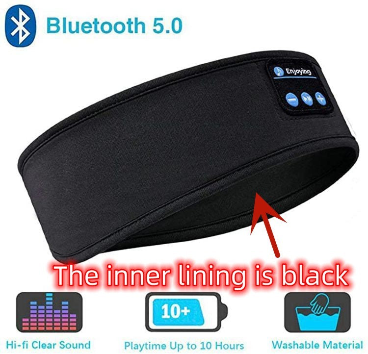 Bluetooth Sleep Headphones Headband, Wireless Music Headband with Thin Ultra-Soft Speakers, HD Stereo Sound, Long Battery Life, Washable Sports Headband for Side Sleepers, Yoga, Travel