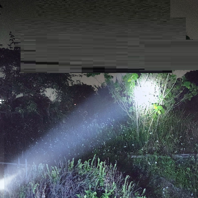Rechargeable Solar Power Bank Flashlight, Ultra-Bright Long-Range LED Multi-Function Outdoor Emergency Light, USB Charging Waterproof Torch