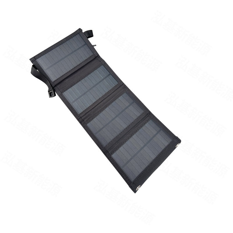 8W Portable Solar Folding Bag, Outdoor Energy Storage Solar Charger for Mobile Phones, Power Banks & Small Devices, USB 5V2A Emergency Power