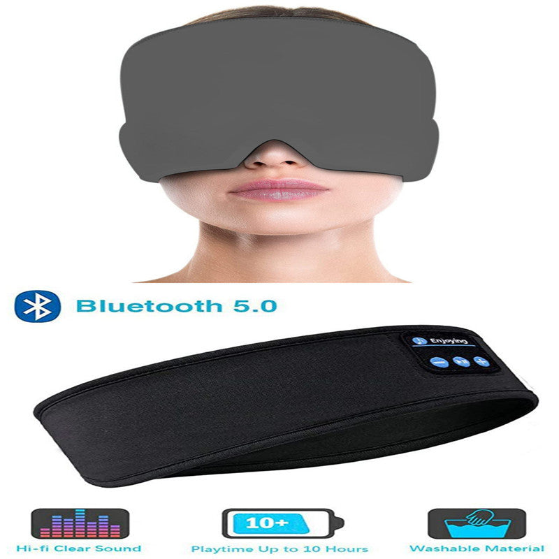 Bluetooth Sleep Headphones Headband, Wireless Music Headband with Thin Ultra-Soft Speakers, HD Stereo Sound, Long Battery Life, Washable Sports Headband for Side Sleepers, Yoga, Travel